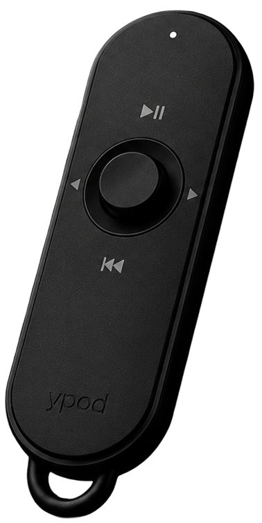 floating matte black ypod remote